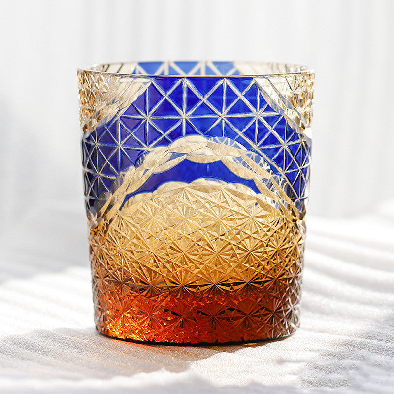 Edo Kiriko Hand Carved Crystal Glass Tumblers