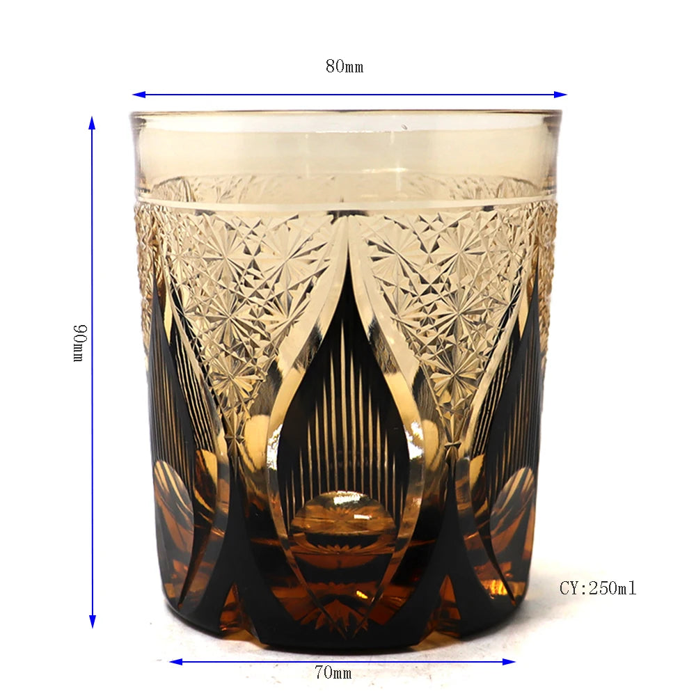 Edo Kiriko Candlelight Crystal Glass Collection Set