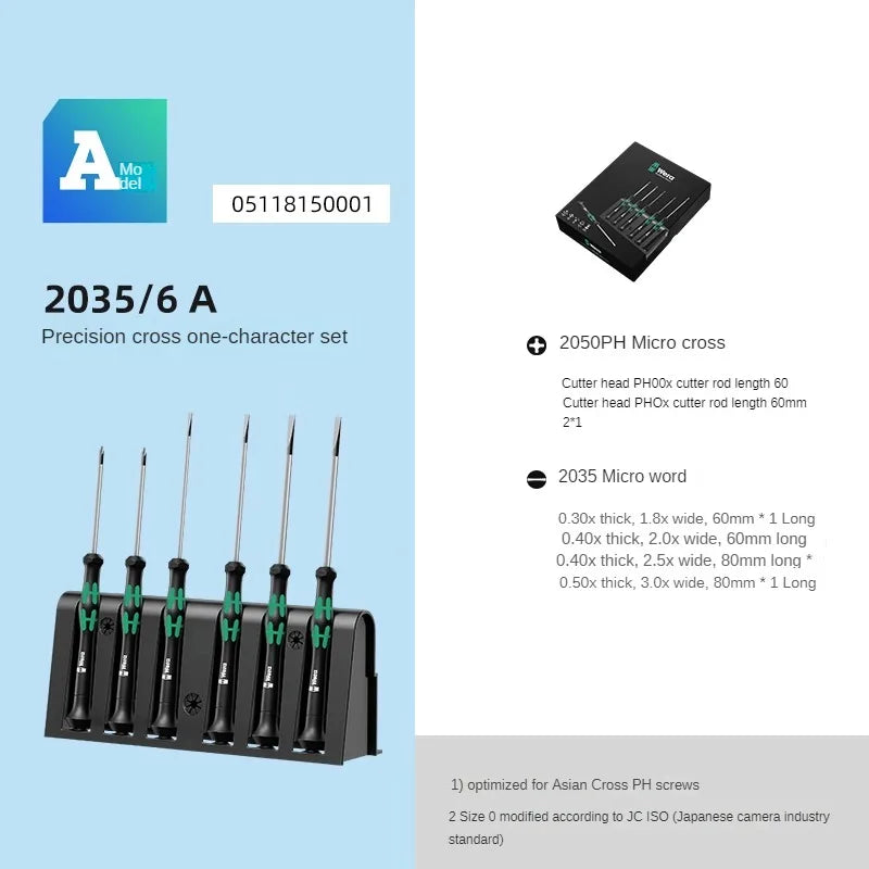 WERA Screwdriver Insulated Handle Anti Roll Design