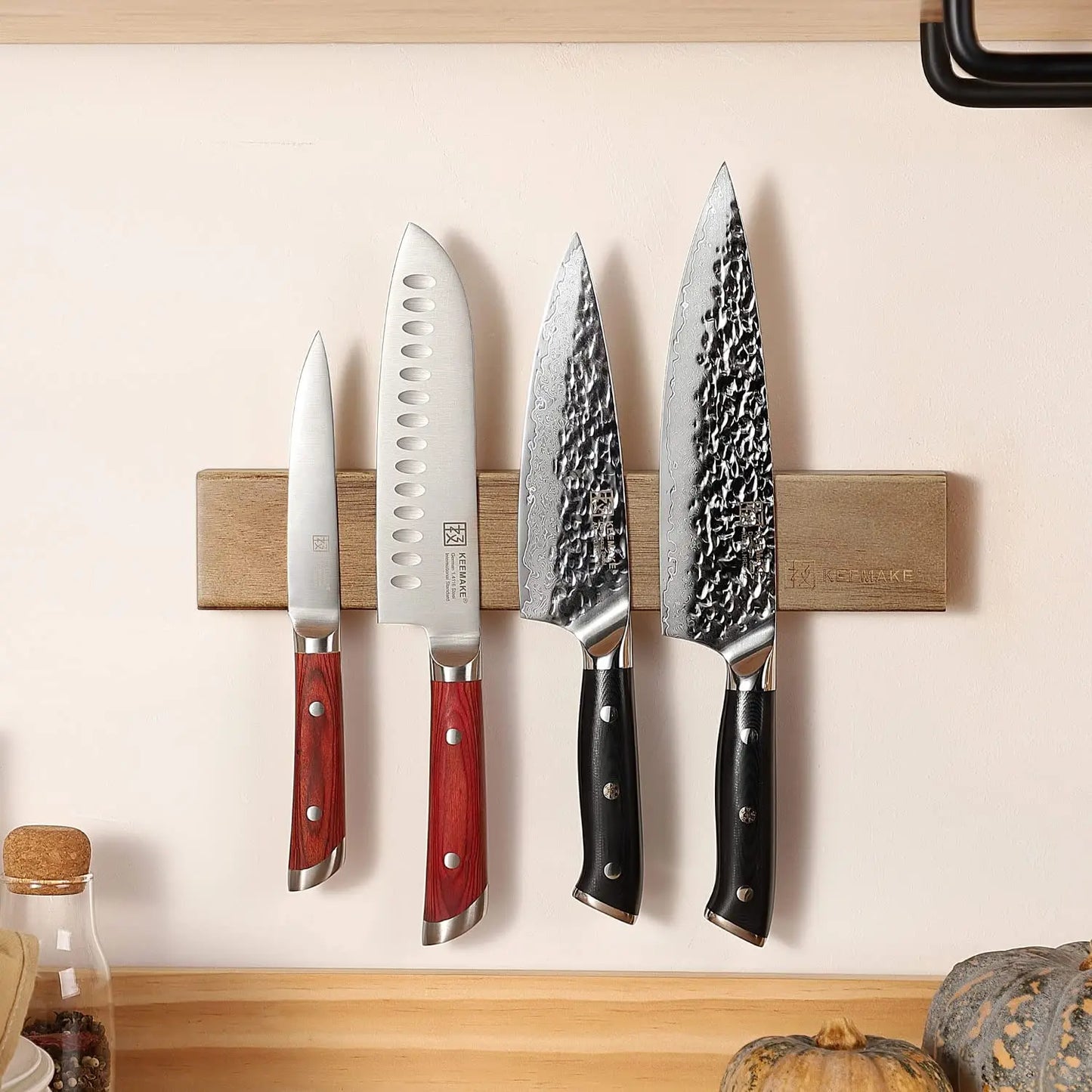 KEEMAKE Knife Holder Neodymium Magnetic Wall Mount