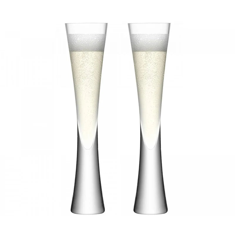Handleless Crystal Champagne Glasses