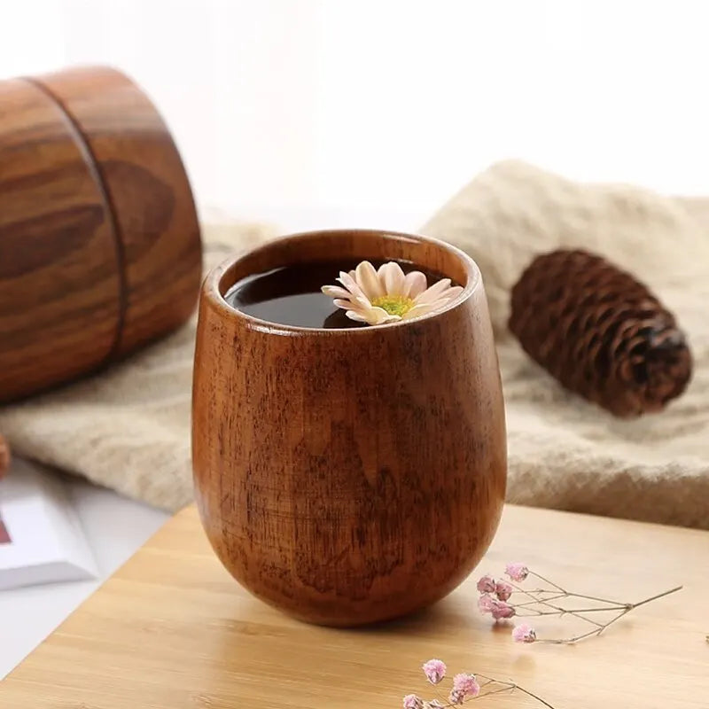 Solid Wood Big Belly Cup