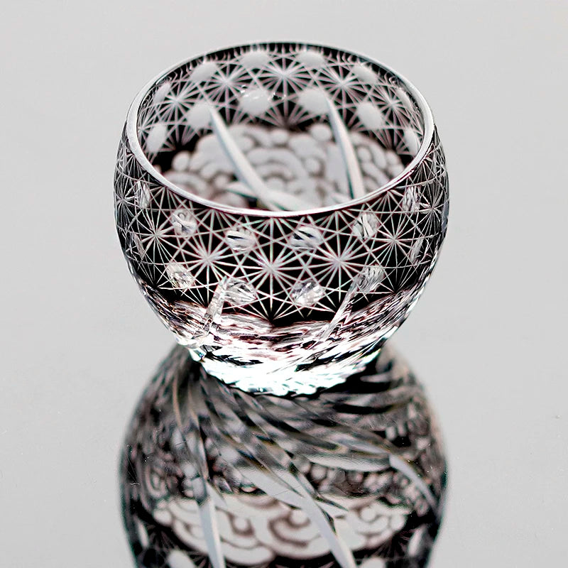 Edo Kiriko Sake Cup Crystal Glass