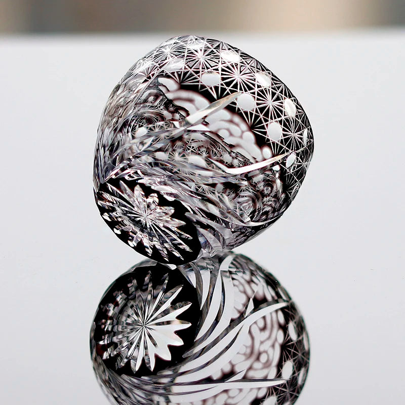 Edo Kiriko Sake Cup Crystal Glass