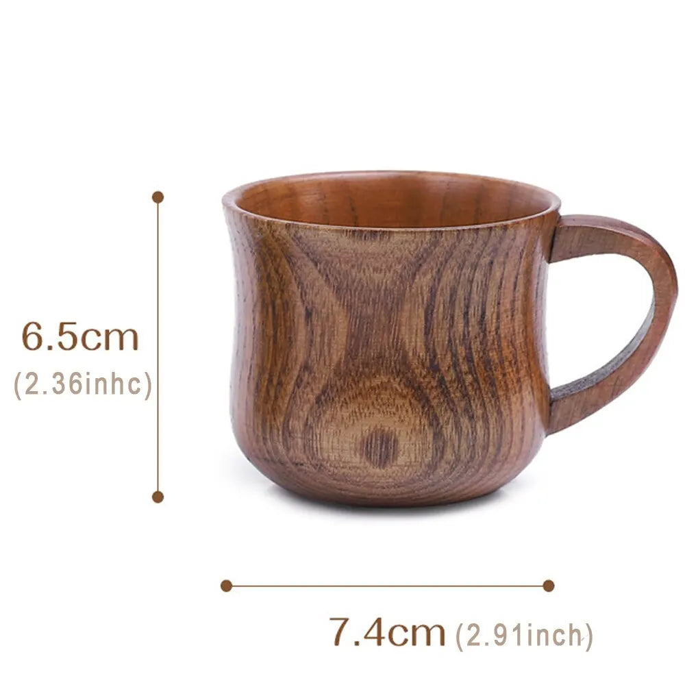 Solid Wood Stout Cup with Handle