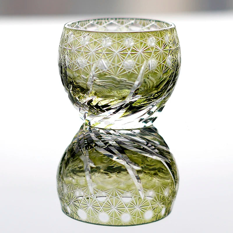 Edo Kiriko Sake Cup Crystal Glass